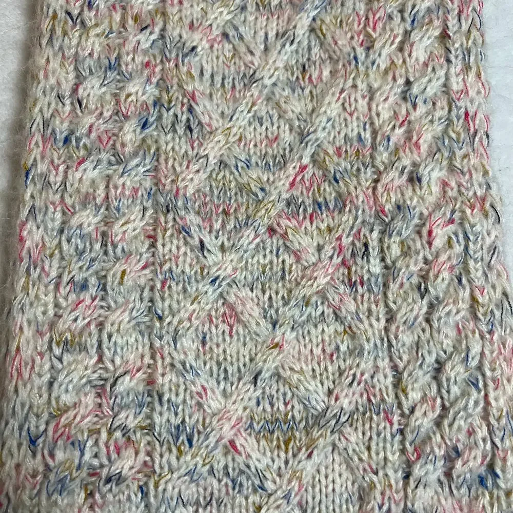 Gap Chunky Cable Knit Scarf Multicolor Cozy Cottagecore Outerwear Casual Comfy